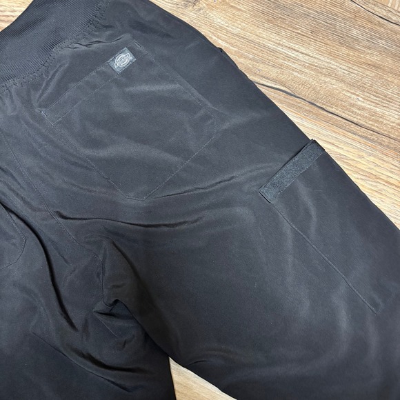 Dickies Black Cargo Scrub Pants Women's Size S/P Stretch Polyester Blend - Picture 3 of 8